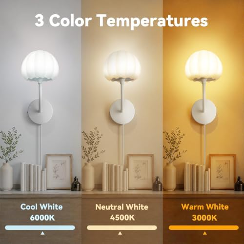 Plug in Wall Sconces Lamp, Wall Light Fixture - Image 3