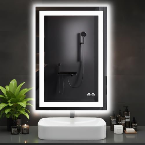 DUMOS 24.1"x36.1" LED Bathroom Mirror, Bathroom Vanity Mirror by DumosLifestyle