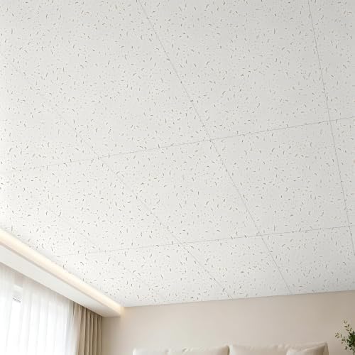 Art3d 2x4 Ft Printed Stucco Decorative Drop Ceiling Tiles - Image 3