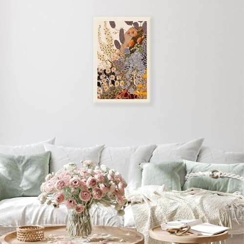 Vintage Japanese Wildflower Wall Art Abstract Botanical Floral Poster Nature - Image 3