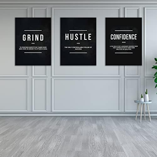 Yetaryy Motivational Poster Inspirational Wall Art 3 Pieces Canvas Painting - Image 4