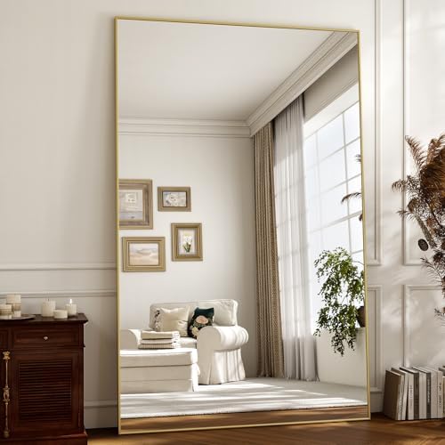 Easly Full Length Mirror with Stand 46"x76" Full Body Mirror Floor Mirror - Image 2