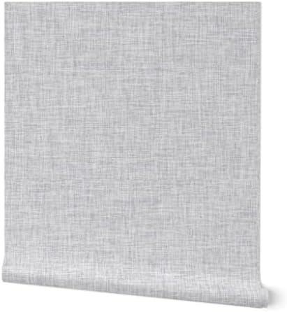 Spoonflower Cloud Gray Faux Pre-Pasted Removable Wallpaper by Spoonflower