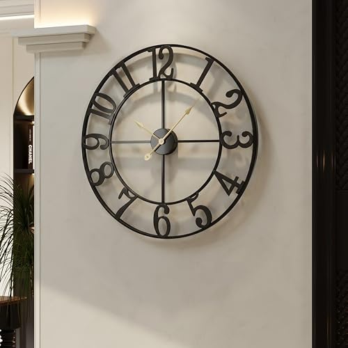 Cuspin 24 Inch Wall Clock for Living Room Decor by Cuspin
