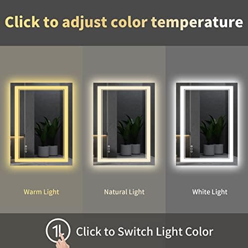48x36 Inch LED Bathroom Mirror - Image 4