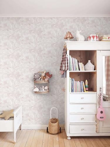 Dimoon Peel and Stick Wallpaper Contact Paper White Pink Gray Floral Modern - Image 5