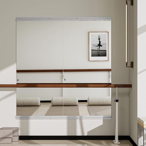 VooBang Home Gym Mirror 2 PCS 24"×48", Frameless Wall Mirror Full Length - Image 3