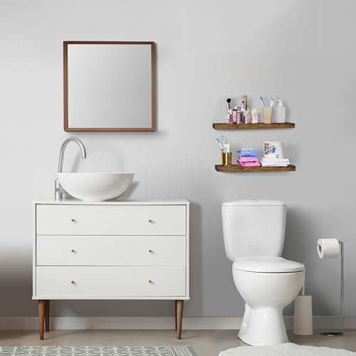 Sorbus Floating Shelves for Wall, Wood Wall Storage - Image 4