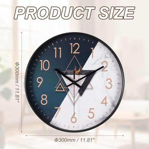 PATIKIL 12 Inch Modern Wall Clock, Silent Non-Ticking Wall Clocks Sweep - Image 2