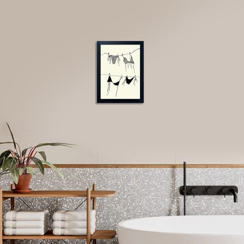 Framed Black And White Bikini Hanging Poster Fashion Girl Trendy Wall Art Print - Image 7