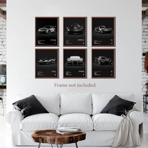 CSLGQGV Car Poster Vintage Racing Car Wall Art Supercar Canvas Prints Painting - Image 2