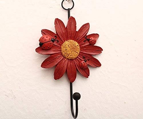 GDYOOSHOW Decorative Hooks Coat Hanger Flower Key Holder Metal Hook - Image 4