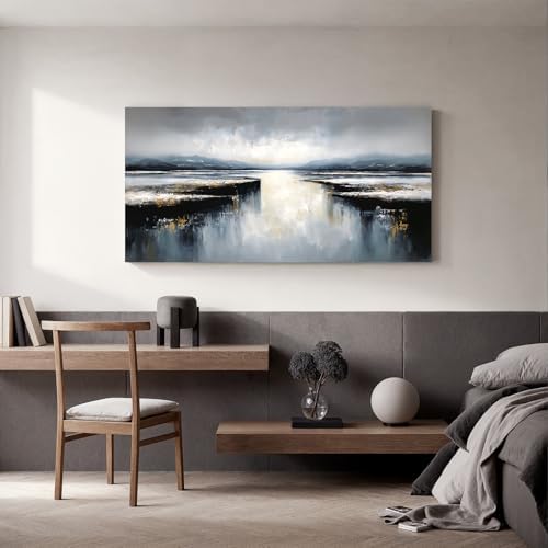 I@U Modern Black And Gold Wall Art Decor Abstract Artwork - Image 4