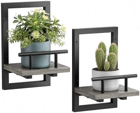 Sbosbo Floating Shelves for Wall Plant Shelf Indoor Wall Mounted Shelves by SBOSBO