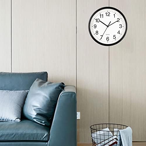 6 Inch Silent Wall Clocks Battery Operated, Non-Ticking Modern Round Clock - Image 2