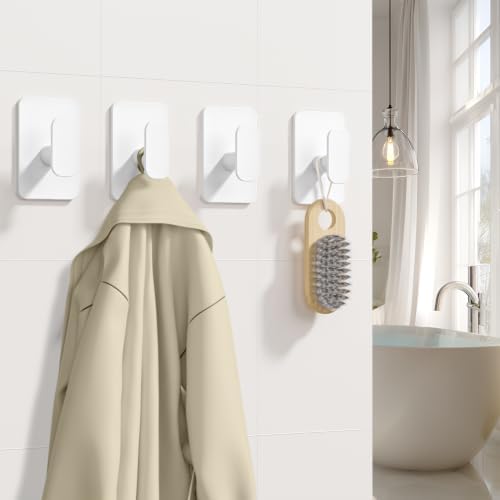 6 Pack Large Heavy Duty Wall Hooks - 26lb Max - Image 2