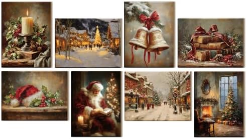 ARPEOTCY Christmas Art Wall Panels, Santa Claus Acoustic Art by ARPEOTCY