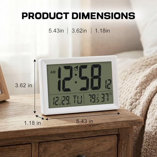 Digital Wall Clock Battery Operated - Image 2