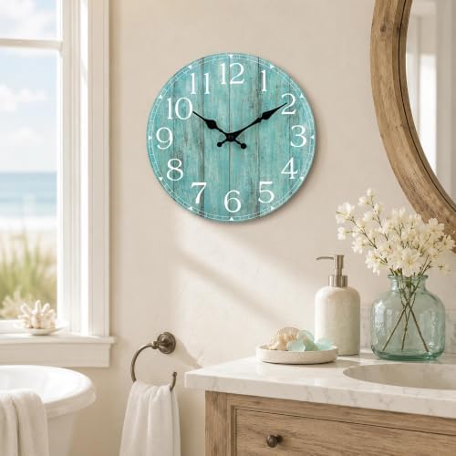 8 Inch Wall Clock, Silent Battery Operated Analog Clock - Image 6