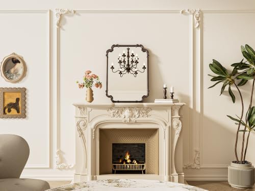 TETOTE Vintage Baroque Bronze Rectangle Mirror - Image 2