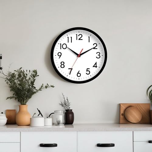 DAXSMY Wall Clock 8 Inch Silent Non-Ticking Battery Operated - Image 3