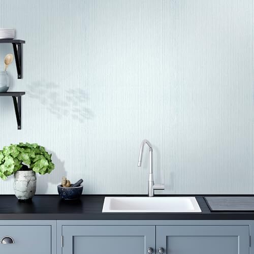Faux Grasscloth Wallpaper Peel and Stick Linen Textured 15.7in x 196.85in - Image 4