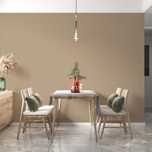 Peel and Stick Grasscloth Wallpaper Texture Coffee Faux Linen Contact Paper - Image 7