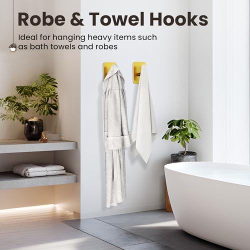 Aikzik 6 Pack Large Heavy Duty Wall Hooks - 26lb Max - Image 4