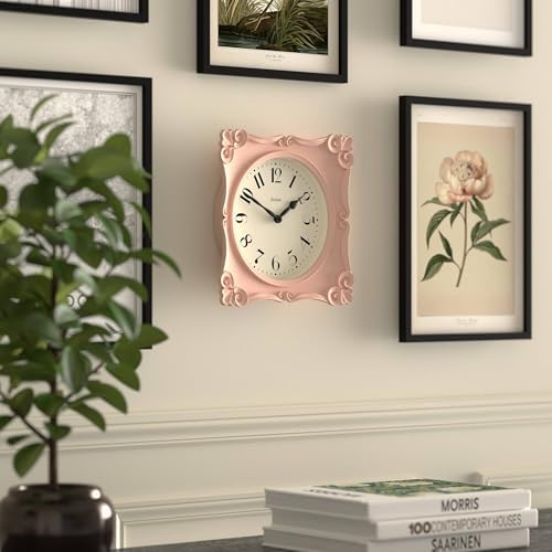 JONES CLOCKS® Rialto wall Clock | Ornate Vintage Style Square Clock | 10" | - Image 5