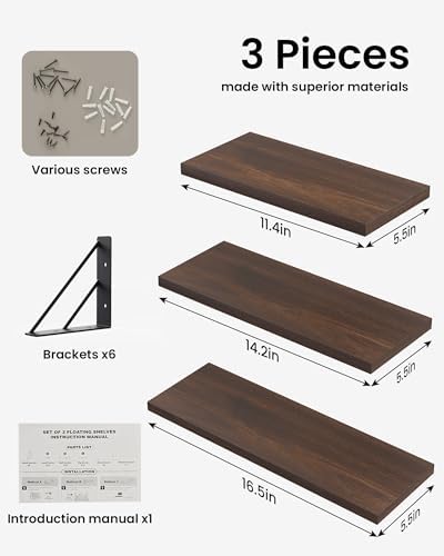 BAYKA Wall Mounted Floating Shelves - Image 4