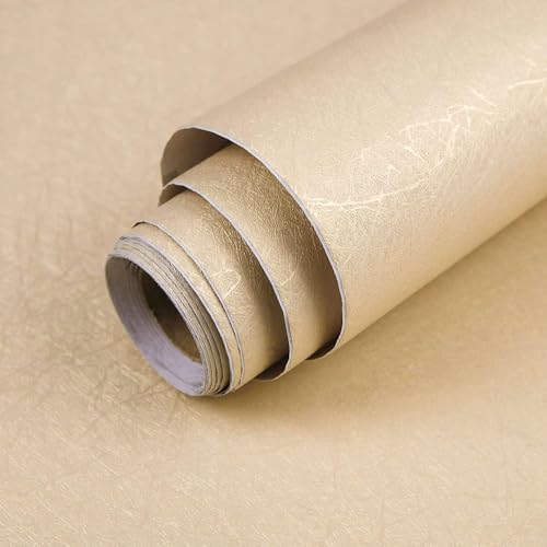 Beige Peel and Stick Self Adhesive Wallpaper Countertop Contact Paper by Abyssaly