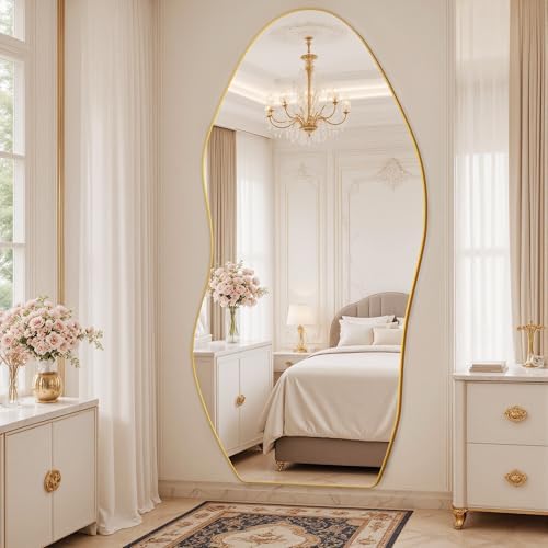 Antok Irregular Full Length Mirror, Standing Hanging Leaning Irregular Mirrors - Image 3