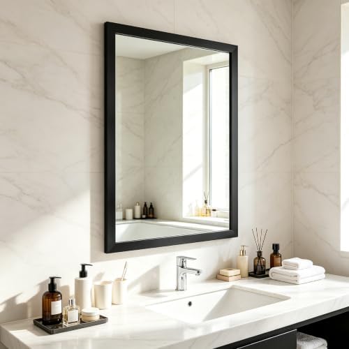 Bathroom Mirror for Over Sink 36x24 Inch Rectangular Wall Mirror by Ruomeng