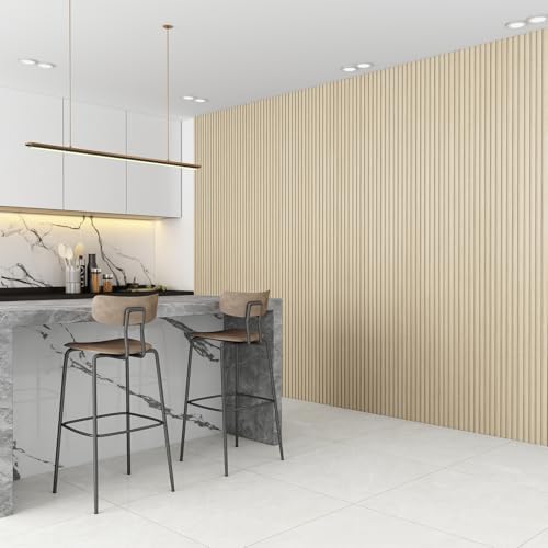 Slat Wall Panel 8-Pack, 108’’x6.3’’, Natural Wood - Image 4