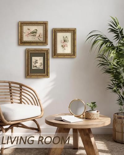 InSimSea Gold Framed Vintage Wall Art, Spring Bird Oil Painting - Image 7