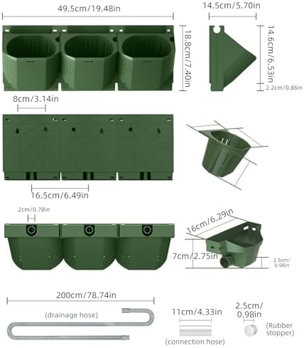 36 Pockets Self Watering Wall Mounted Vertical Planter, Wall Planter Indoor - Image 6