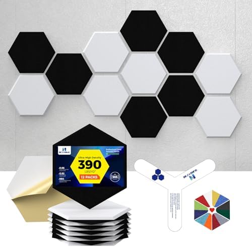 Self-Adhesive Acoustic Panels, 2nd Generation Sound Absorbing Panel, by DEXMOKO