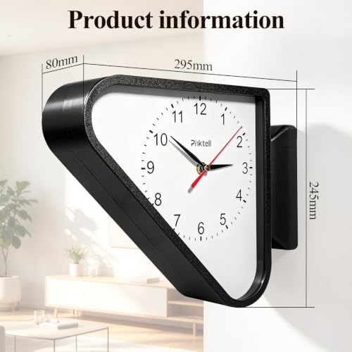 Triangle Double Sided Wall Clock - Image 6