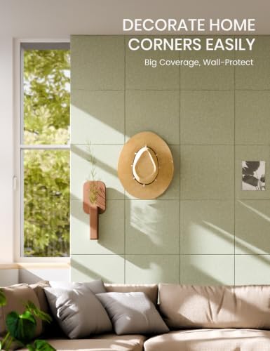 Fluxynara Felt Bulletin Board & Cork Board Alternative, Sage Green - Image 3