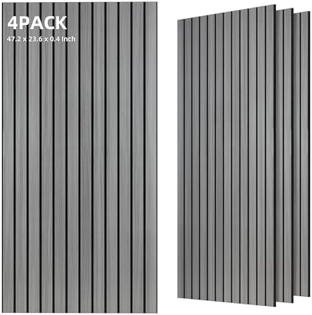 TO-TH Acoustic Panels Wood-Look Sound Proofing Wall Panel 4 Pack by TO-TH