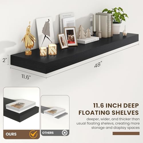 FLYJOE 48 Inch Floating Shelves - Image 2