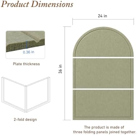 Large Arched Felt Bulletin Board, Sized 36" x 24" - Image 2
