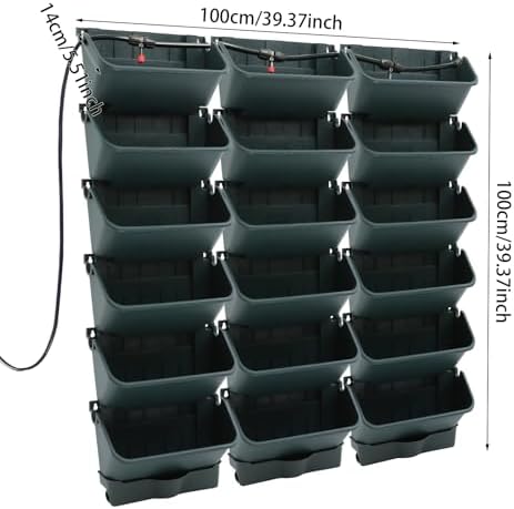 18 Pots Vertical Wall Planter, Self-Watering Garden System - Image 5