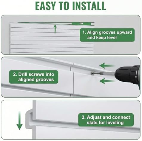 4x4 ft Slatwall Panel Wall Storage Systems - Image 6