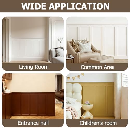 Board and Batten Wall Panel Kit, Paintable Wainscoting Panels Easy Install - Image 3