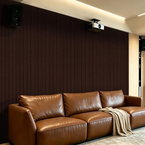 3D Peel and Stick Wall Panels PVC Grille Slat 118"x15.8" Self-Adhesive Wall - Image 2