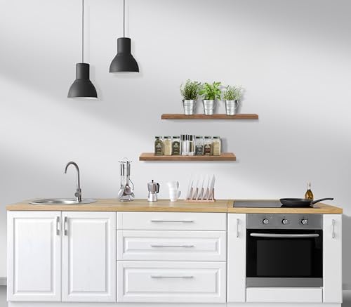 Sorbus Floating Shelves for Wall, Wood Wall Storage - Image 4