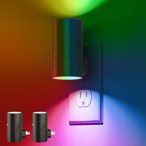 VOLISUN Led Night Light Plug into Wall, 6 RGB Night Lights by VOLISUN