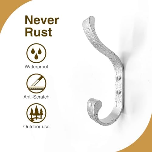 Coat Hooks Wall Mount, Heavy Duty Wall Hooks - Image 5