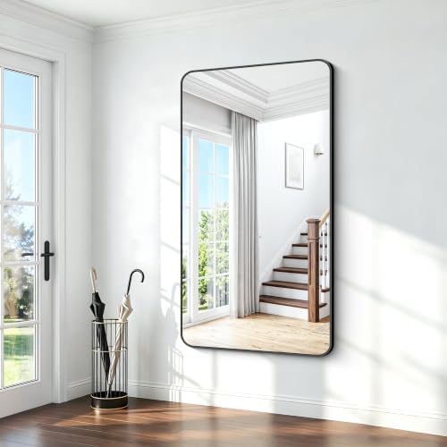 BONEWEI 72x40 inch Large Bathroom Mirror, Wall Mounted Bathroom Frame Vanity - Image 4